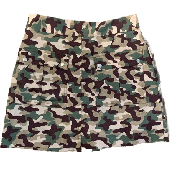 Zara Mini Skort Small NEW Camouflage - Picture 2 of 9
